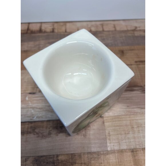 Square Ceramic Dip Chiller With Mushroom & Avocado Design Gourmet Village Dishwa - Picture 4 of 6